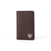 Saffiano Card Holder, Burgundy