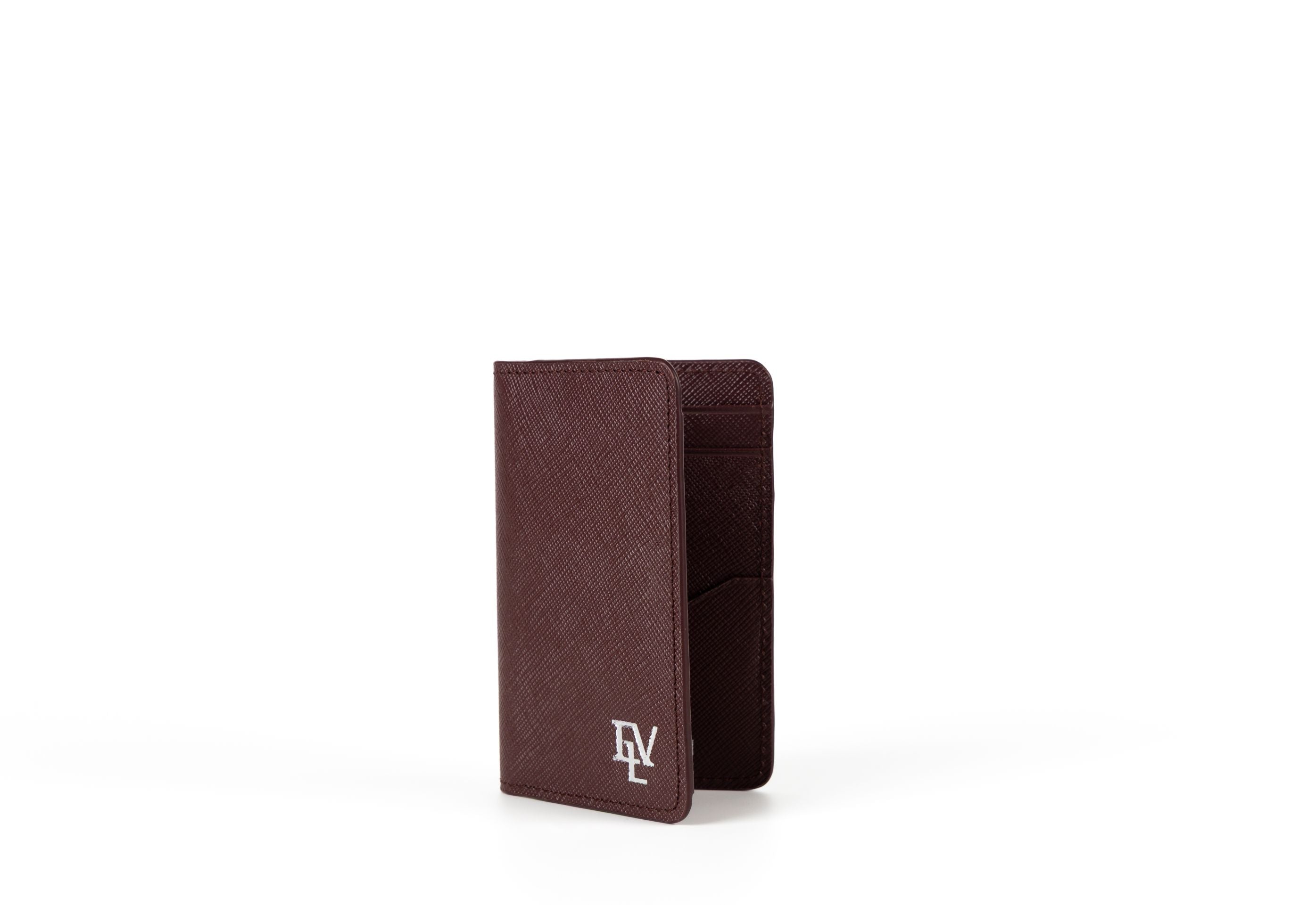 Twin Card Holder, Burgundy