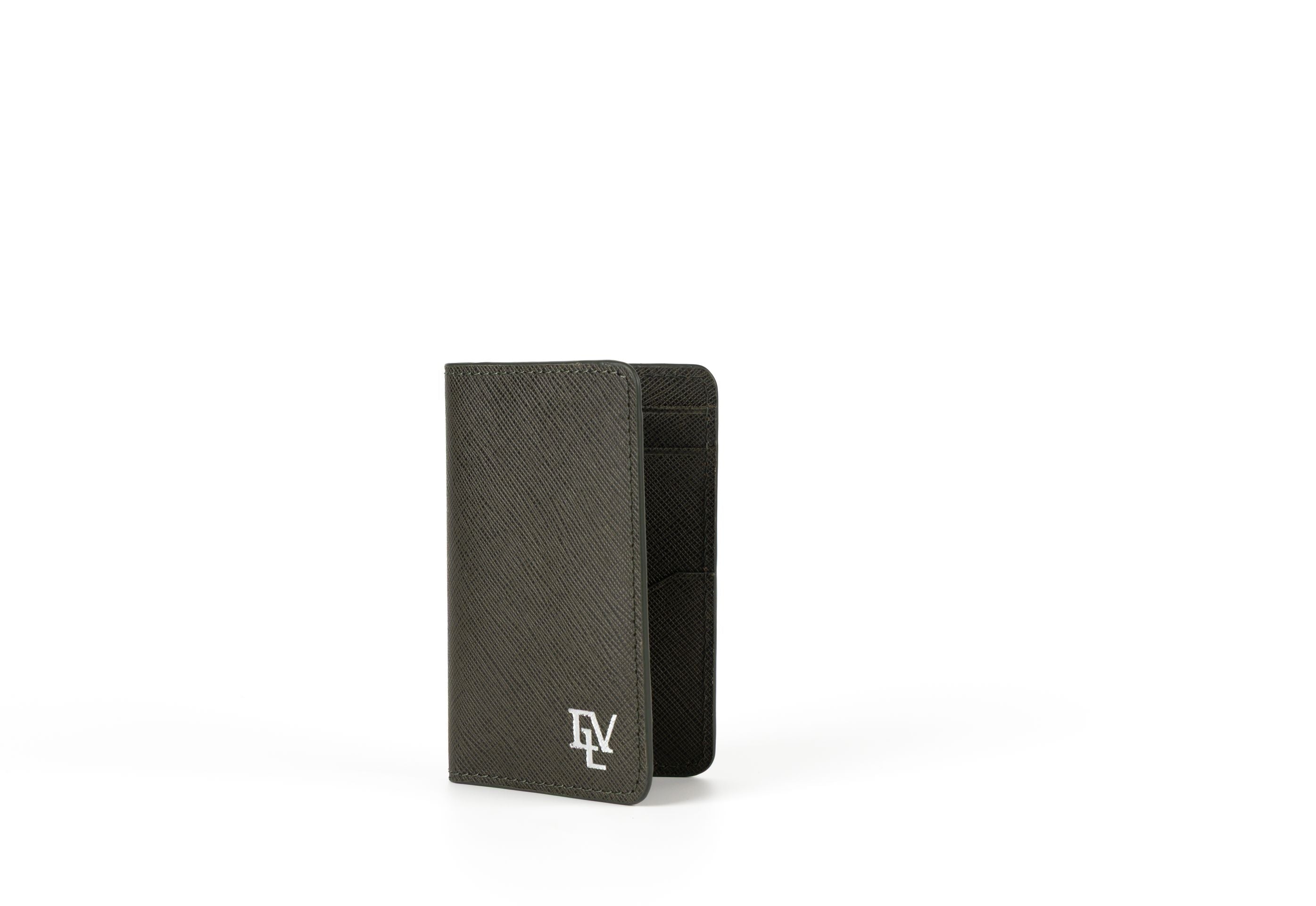 Twin Card Holder, Forest Green