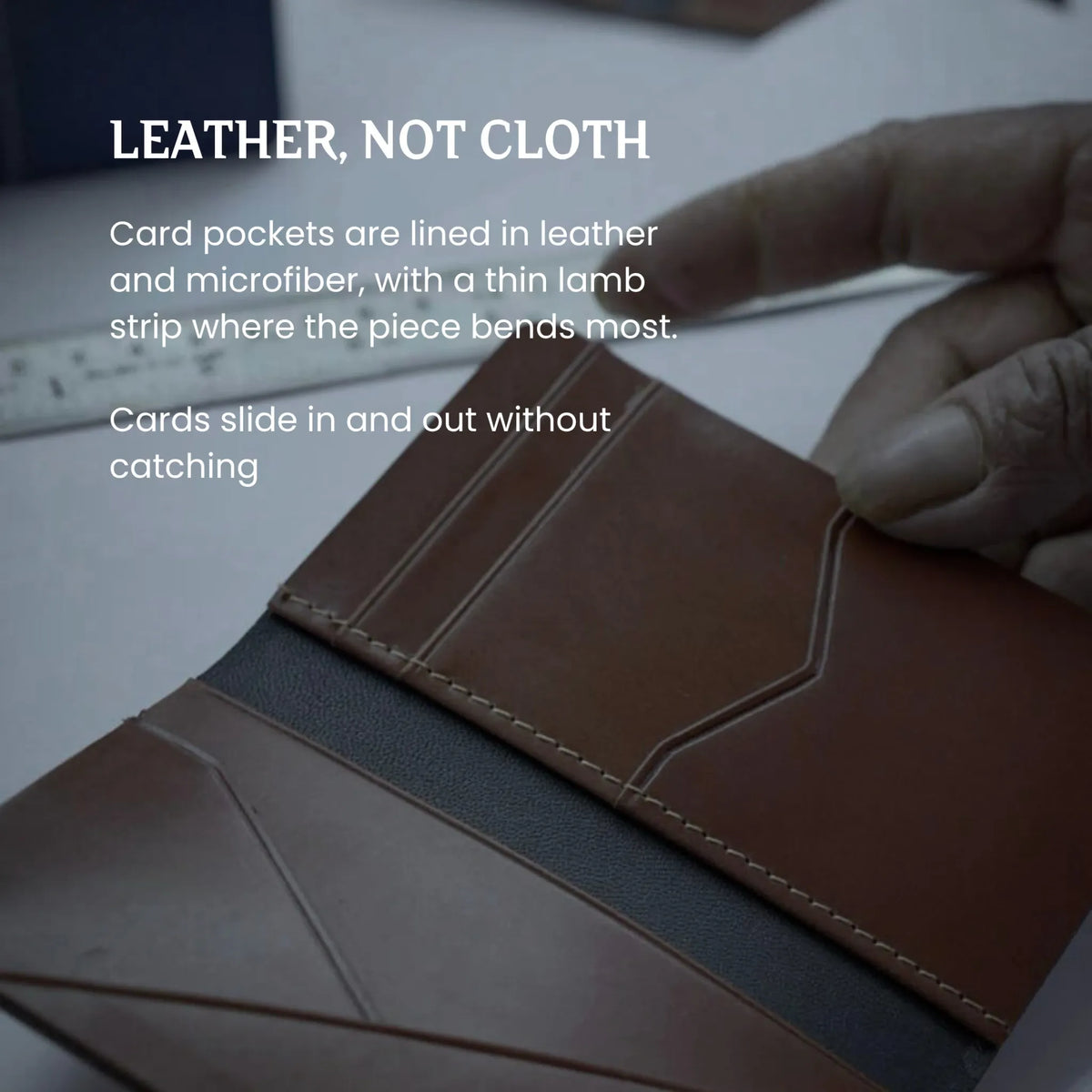 Leather not cloth - leather and microfiber lining process