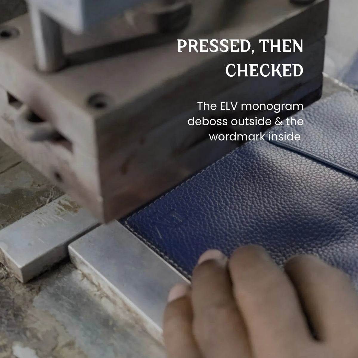 Pressed then checked - ELVIDEN branding process